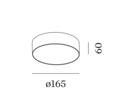 Plafonnier, Roby 1.6, blanc, IP44, LED, dim, 2700K, 1040 lm, Ø16,5cm, H6cm - Wever&Ducré