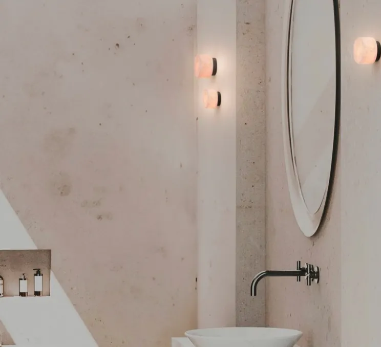 Plafonnier, Rock 14, Albâtre, IP20, LED, 2700K, 350lm, L13.5cm, P7.5cm - Robin