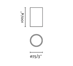Plafonnier & Spot*Faro Plafonnier, Rol, , LED, 2700K, 537 lm, Ø7,5cm, H10cm - blanc mat