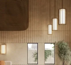 Plafonnier & Spot*Panzeri Plafonnier, Roma, , LED, dim, 2700K, 2790 lm, Ø30cm, H104,9cm - bronze