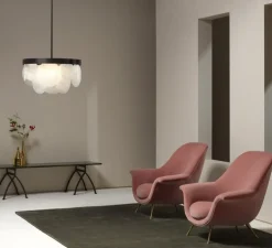 Plafonnier, Sasha, bronze, Ø60cm, H42,5cm - CTO lighting