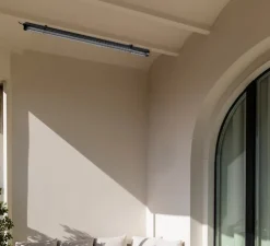 Plafonnier, Scuba Louver 120, noir, IP65, LED, 2700K, 2888 lm, L120cm, H7cm - Faro