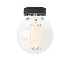 Plafonnier semi encastré, Ruvi 1.0, noir mat, Ø6cm, H8,5cm - Wever&Ducré