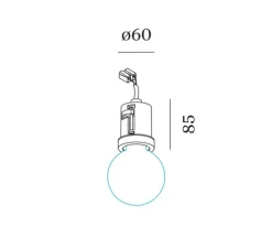 Plafonnier semi encastré, Ruvi 1.0, noir mat, Ø6cm, H8,5cm - Wever&Ducré