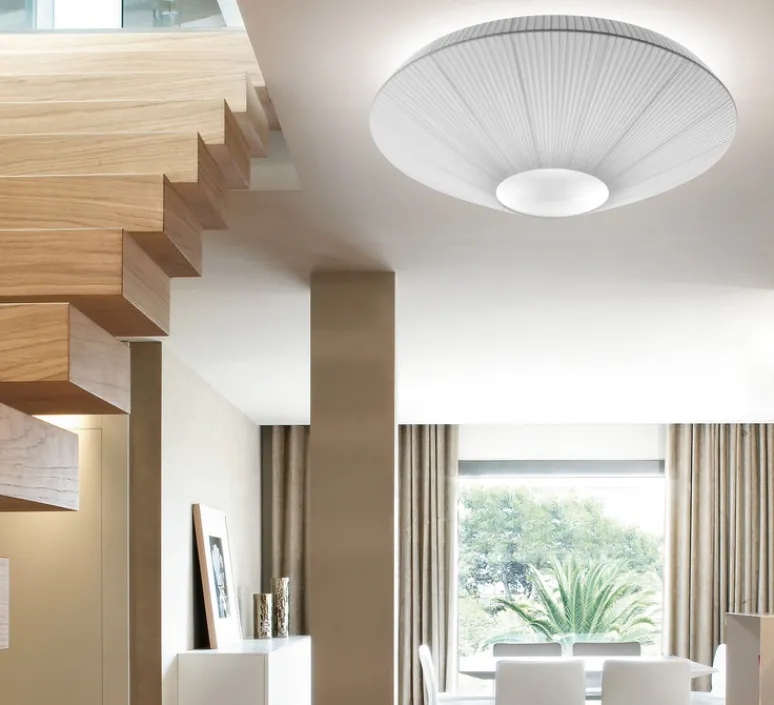 Plafonnier & Spot*Bover Plafonnier, Siam 120, , Ø120cm, H36cm - blanc