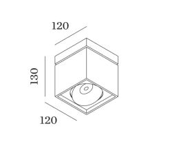 Plafonnier & Spot*Wever&Ducré Plafonnier, Sirro 1.0, , LED, dim, 2000 - 3000K, 590 lm, Ø12cm, H13cm - blanc mat