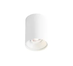 Plafonnier & Spot*Wever&Ducré Plafonnier, Solid 1.0 LED, , LED, dim TRIAC, 2700k, 770lm, Ø10cm, H13cm - blanc