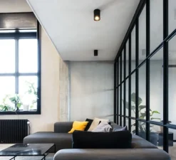 Plafonnier, Solid 1.0 LED, noir, LED, dim, 2700K, 635lm, Ø10cm, H13cm - Wever&Ducré