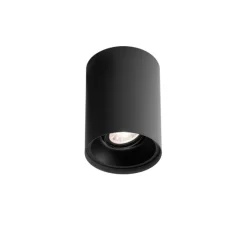 Plafonnier & Spot*Wever&Ducré Plafonnier, Solid 1.0 LED, , LED, dim, 3000K, 670lm, Ø10cm, H13cm - noir