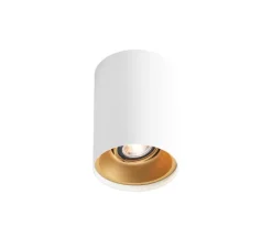 Plafonnier & Spot*Wever&Ducré Plafonnier, Solid 1.0 PAR16, , Ø10cm, H13cm - blanc, or