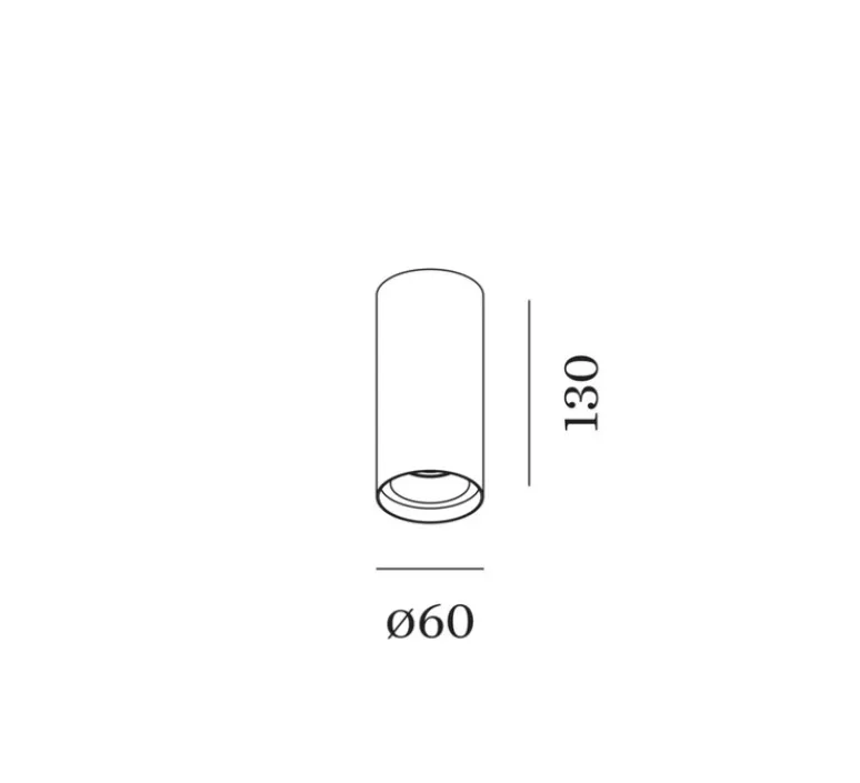 Plafonnier & Spot*Wever&Ducré Plafonnier, Solid Bijou 1.0, , LED, 3000K, 485lm, Ø6cm, H13cm - blanc et or