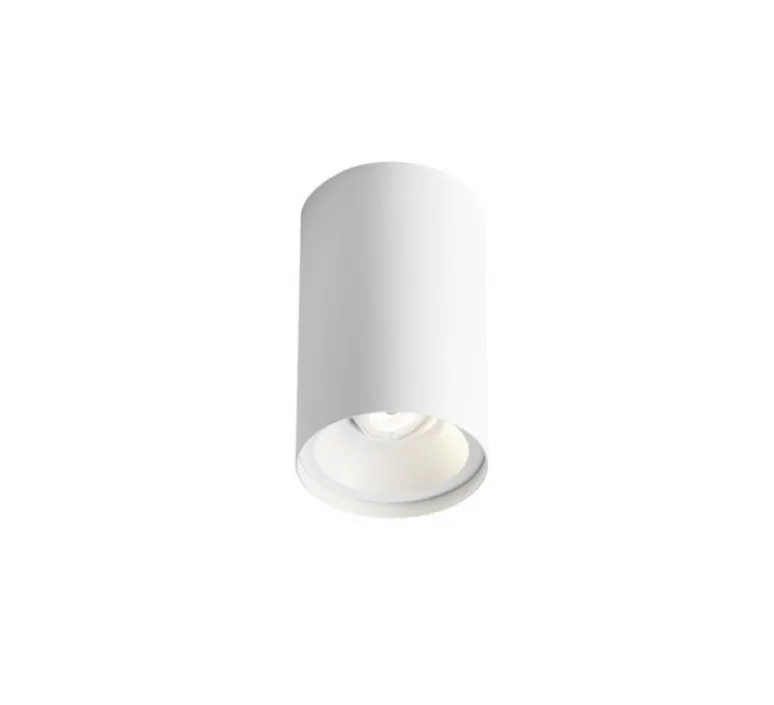 Plafonnier & Spot*Wever&Ducré Plafonnier, Solid Petit 2.0, , LED, 2700K, 540lm, orientable, Ø8,2cm, H13cm - blanc
