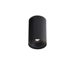 Plafonnier & Spot*Wever&Ducré Plafonnier, Solid Petit 2.0, , LED, dim, 2700K, 500lm, Ø8,2cm, H13cm - noir