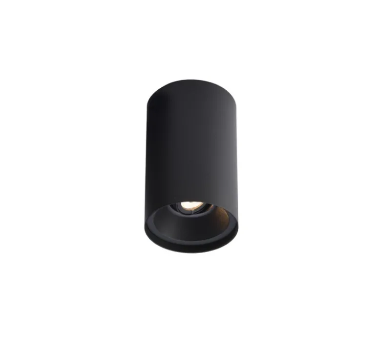 Plafonnier & Spot*Wever&Ducré Plafonnier, Solid Petit 2.0, , LED, dim, 2700K, 500lm, Ø8,2cm, H13cm - noir