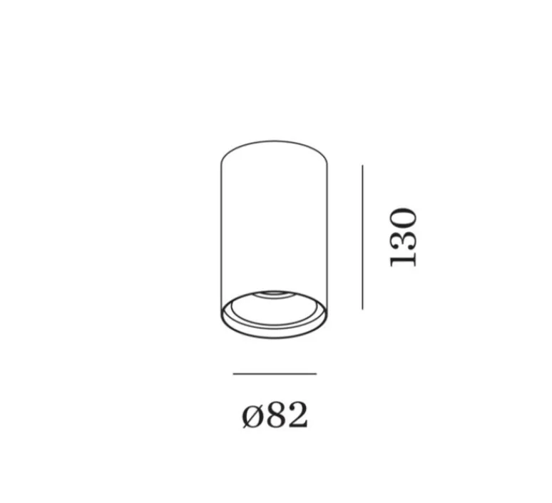 Plafonnier & Spot*Wever&Ducré Plafonnier, Solid Petit 2.0, , LED, dim, 3000K, 545lm, Ø8,2cm, H13cm - noir et or