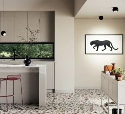 Plafonnier, Spider, noir mat, LED, 2700K, 920 lm, Ø12cm, H10cm - Lodes