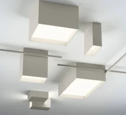 Plafonnier & Spot*Vibia Plafonnier, Structural 2634, , LED, dim, 2900K, 3126 lm, L48cm, H13cm - gris clair