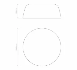 Plafonnier & Spot*Astro Plafonnier, Taiko 400, , Ø40cm, H15cm - blanc mat