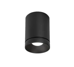 Plafonnier, Taio round IP65 surface 1.0, noir, IP65, LED, dim, 3000k, 455 lm, Ø8cm, H10,7cm - Wever&Ducré