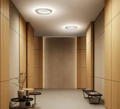 Plafonnier, Tidal 45, blanc mat, LED, dim, 2700K, 5040 lm, Ø45cm, H6,1cm - Lodes