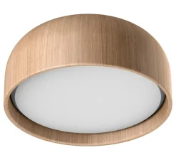 Plafonnier, Tokio, chêne, naturel, IP44, Ø36cm, H13,5cm - MDC