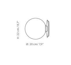 Plafonnier & Spot*Audo Copenhagen Plafonnier, TR Bulb, , mat, 2700K, 455lm, Ø20cm, H22cm - noir et blanc
