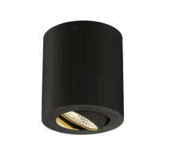 Plafonnier, TRILEDO Rond CL, noir, LED, 3000K, 640 lm, Ø8,5cm, H9,5cm - Slv
