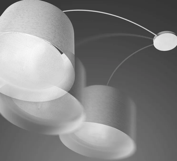 Plafonnier, Twiggy, blanc, L46cm, H95cm - Foscarini