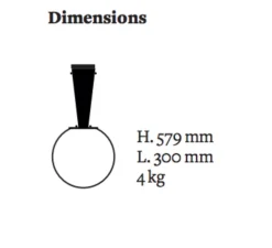 Plafonnier, UPSIDE DOWN brass 30, Rosa da Sogno, Ø30cm, H57,9cm - Magic Circus