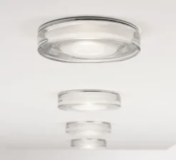 Plafonnier & Spot*Astro Plafonnier, Vancouver Round, , IP65, dim, Ø11,5cm, H8cm - transparent, chrome