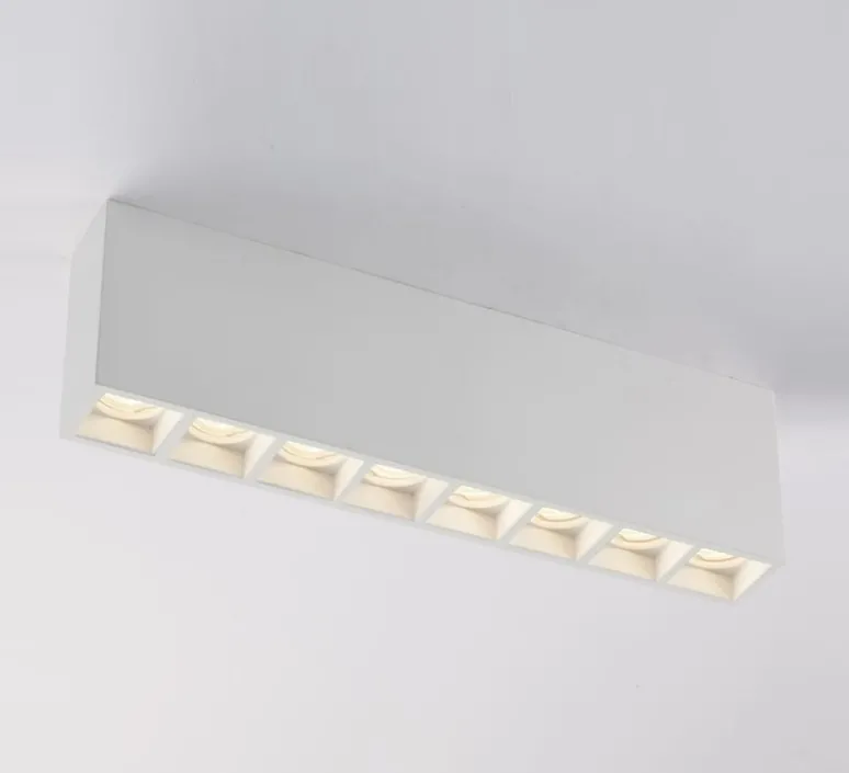 Plafonnier & Spot*Nedgis Plafonnier, Vertbois, plâtre, prêt à peindre, Monica, Rectangle 8, L39cm, H11cm - plâtre, brut à peindre