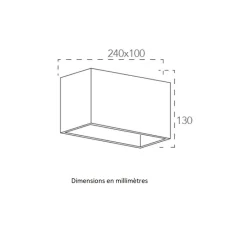 Plafonnier & Spot*Nedgis Plafonnier, Vertbois, plâtre, prêt à peindre, Charlotte Double, , L24cm, H13cm - blanc