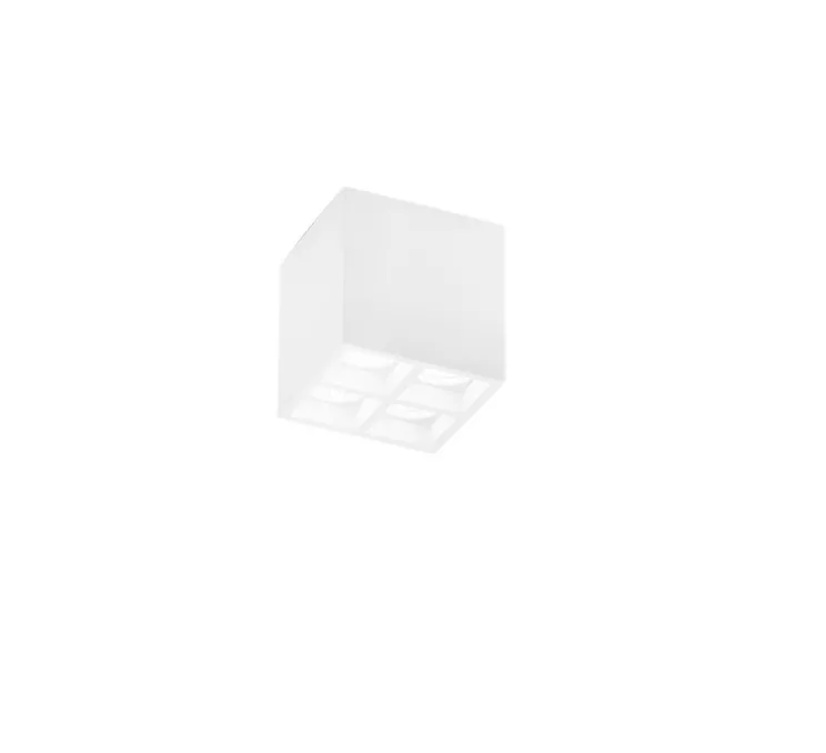 Plafonnier, Vertbois, plâtre, prêt à peindre, Monica, Square, Ø10,5cm, H11cm - Nedgis