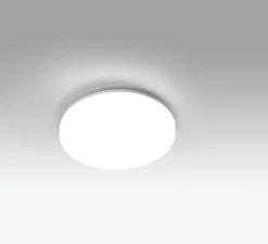 Plafonnier & Spot*Faro Plafonnier, Zon Led, , IP54, LED, dim, 3000K, 1600 lm, Ø28cm, H5cm - blanc mat