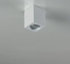 Plafonnier & Spot*Nedgis Plafonnier,Vertbois, plâtre, prêt à peindre, Zoé, Square S, , L7cm, H9cm - blanc