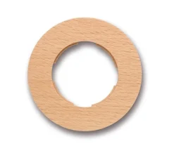Plaque, Do, Simple, Hêtre naturel, Interrupteur et Prise, L10cm, H10cm - Fontini