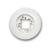 Plaque, Do, Simple, Porcelaine blanc, Interrupteur et Prise, L13cm, H13cm - Fontini