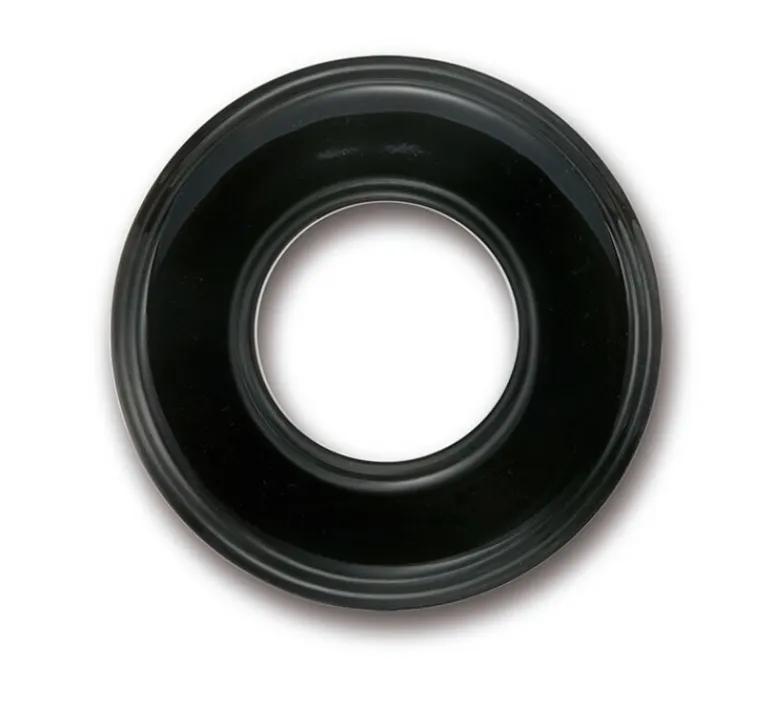 Prise|Interrupteur*Fontini Plaque, Garby Colonial, Garby & Dimbler, Simple, Porcelaine noir, Interrupteur et prise, L10cm, H10cm -