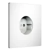Prise, Bridge, Simple, Blanc mat, Prise-PC x1, L9cm, H9cm - Font Barcelona