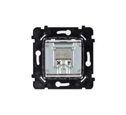 Prise, Désir, Simple, Blanc mat, Prise TV-FM-SAT, L8cm, H8cm - Modelec