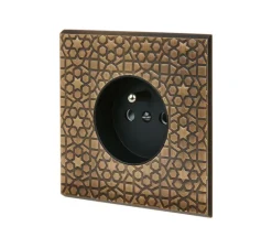 Prise*Modelec Prise, Fascination, Simple, Atlas, Prise-PC x1, Noir, L8cm, H8cm -