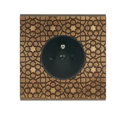 Prise*Modelec Prise, Fascination, Simple, Atlas, Prise-PC x1, Noir, L8cm, H8cm -