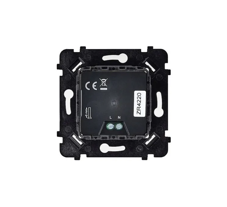 Prise, Hitera, Simple, Noir soft, Prise-USB C Charge rapide x1, L8,5cm, H8,5cm - Modelec