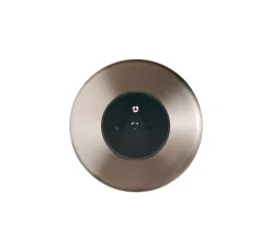 Prise, Iris Horizon, Simple, Nickel satiné, Prise-PC x1, L8cm, H8cm - Modelec