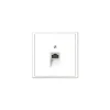 Prise*Jung Prise, LS 990, Simple, Blanc brillant, Prise-RJ45 x1, Blanc, L8,1cm, H8,1cm -