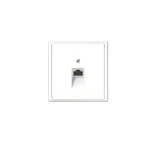 Prise, LS 990, Simple, Blanc brillant, Prise-RJ45 x1, Blanc, L8,1cm, H8 ...