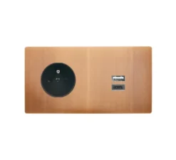 Prise, M, Double horizontal, Vieux bronze, Prise-2P+T x1, Prise-USB A/C x1, L15,1cm, H8cm - Modelec