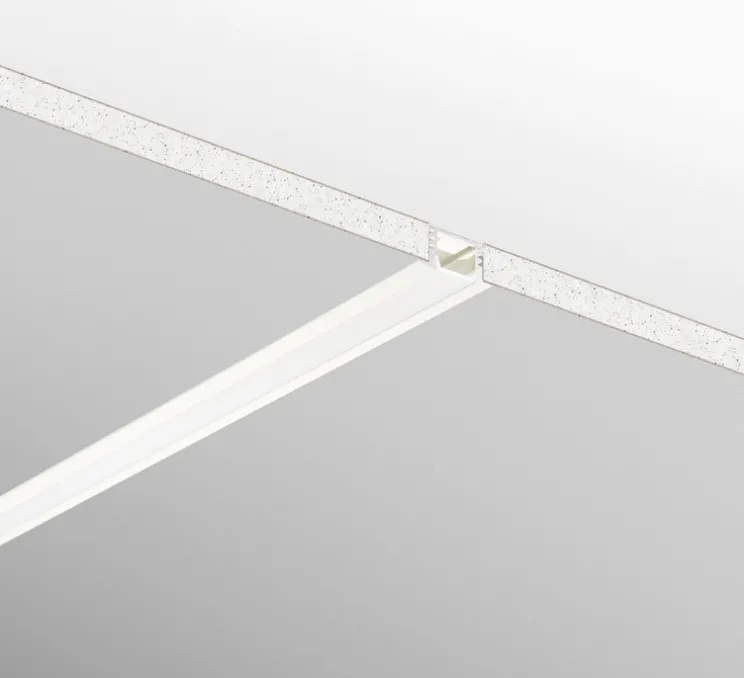 Profilé, Berlino, blanc, L200cm, H1,2cm - Nedgis