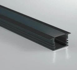 Profilé, Berlino, noir, L200cm, H1,2cm - Nedgis