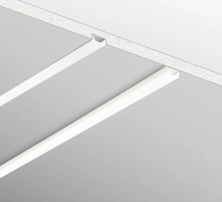 Profilé, Milano, blanc, L200cm, H0,6cm - Nedgis